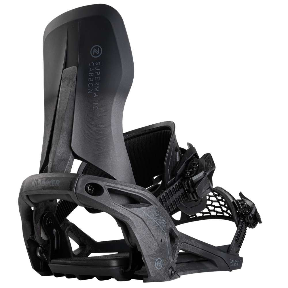NIDECKER Supermatic Carbon ブラック Nidecker Carbon Supermatic Adult Snowboard Bindings 2026